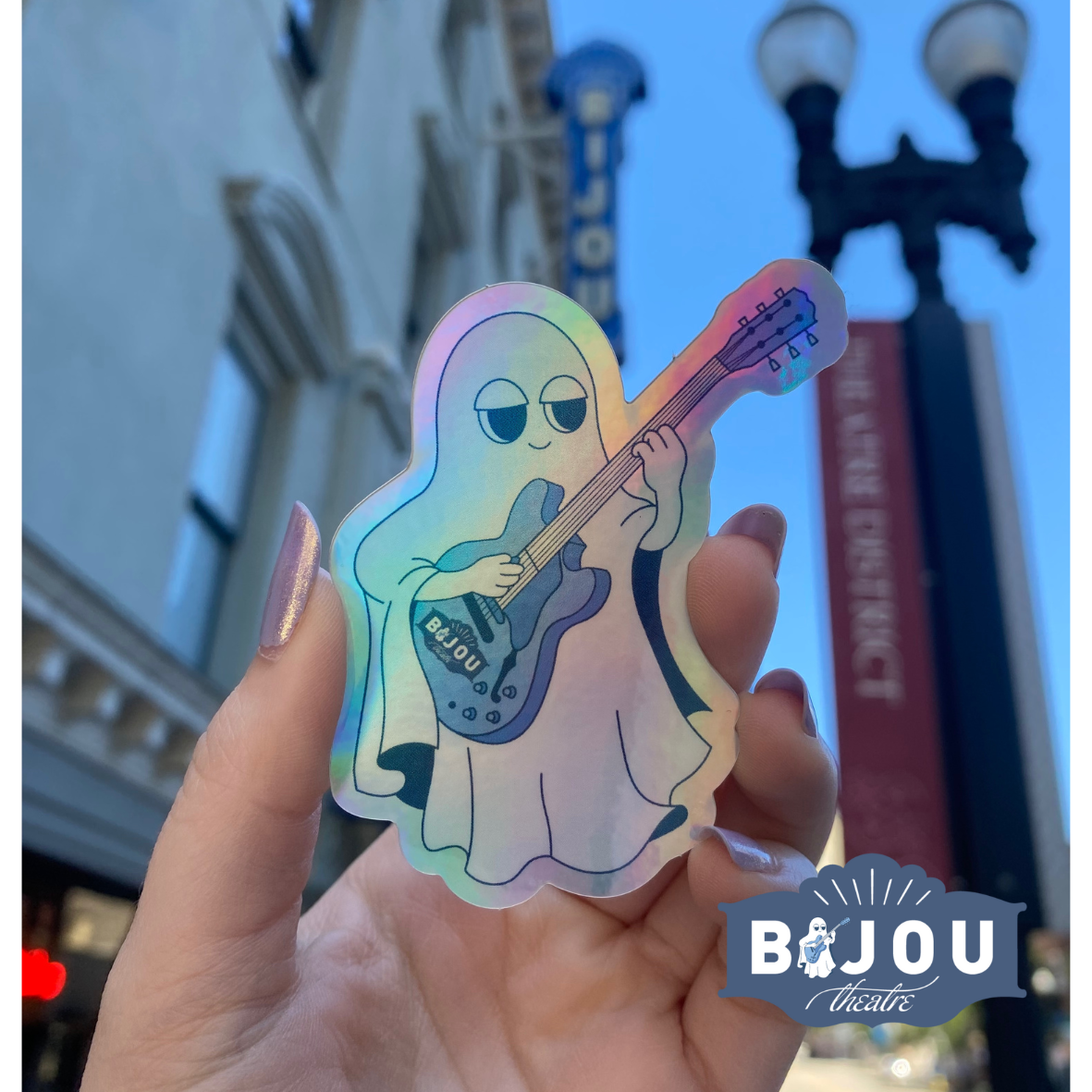 Bijou Holographic Ghost Sticker